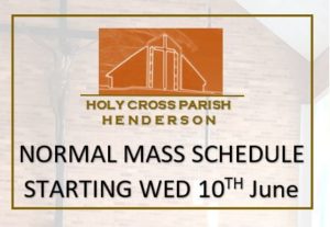 Normal Mass Schedule โ Holy Cross Parish Henderson Normal Mass Schedule โ Holy Cross Parish Henderson